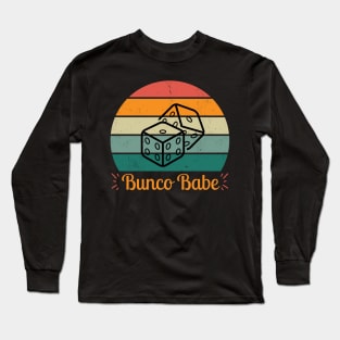 Bunco Babe Sunset Dice Long Sleeve T-Shirt